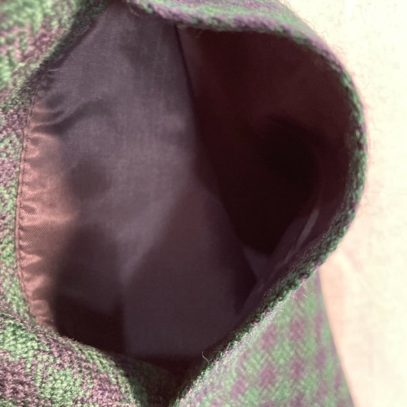 Blue and Green Tweed Midi Skirt - Picture 5 of 6